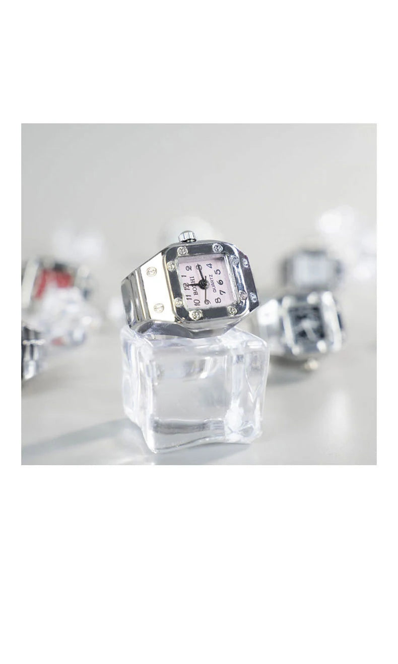 Vintage Y2K Finger Watch Rings