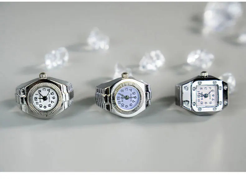 Vintage Y2K Finger Watch Rings